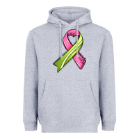 Heather Grey breast cancer sport ribbons Heavyweight Hoodie - AdoDesignShop