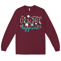 Burgundy dental hygienist Long Sleeve Tee - Zillion Design Studio