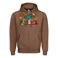 Chestnut Let's fiesta Zipper Hoodie - CTS Tumbler Store