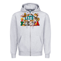 Heather Grey Let's fiesta Zipper Hoodie - CTS Tumbler Store