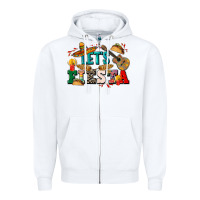 White Let's fiesta Zipper Hoodie - CTS Tumbler Store