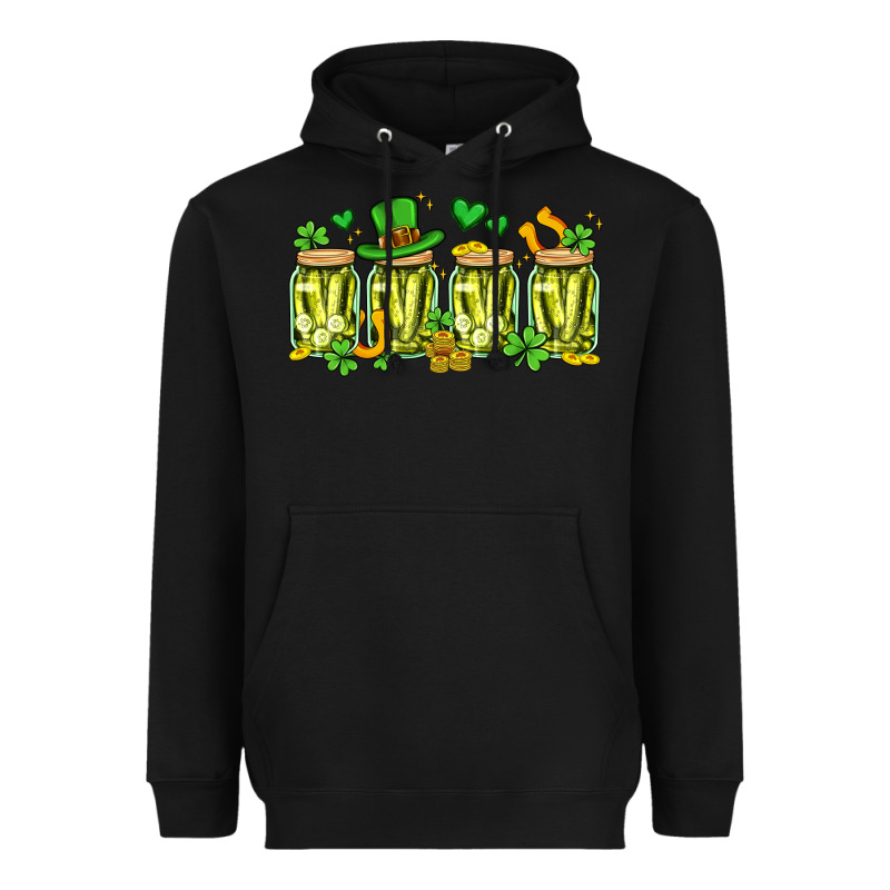 St. Patricks Day Pickle Heavyweight Hoodie by Artiststas | Teevron