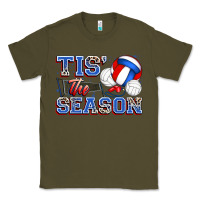 Army Green tis' the season volleyball Classic Tee - Zillion Design Studio