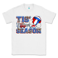 White tis' the season volleyball Classic Tee - Zillion Design Studio