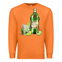 Carrot gin tonic bottle and cocktail Premium Sweatshirt - AdoDesignShop
