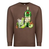 Chestnut gin tonic bottle and cocktail Premium Sweatshirt - AdoDesignShop
