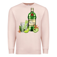 Pale Pink gin tonic bottle and cocktail Premium Sweatshirt - AdoDesignShop