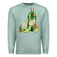 Seafoam gin tonic bottle and cocktail Premium Sweatshirt - AdoDesignShop