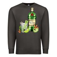 Smoke gin tonic bottle and cocktail Premium Sweatshirt - AdoDesignShop