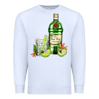 White gin tonic bottle and cocktail Premium Sweatshirt - AdoDesignShop