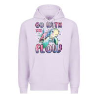 Lilac go with flow turtle Premium Hoodie - MaliasSmallBusiness