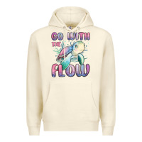 Sandshell go with flow turtle Premium Hoodie - MaliasSmallBusiness