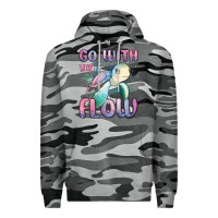 Slate Camo go with flow turtle Premium Hoodie - MaliasSmallBusiness