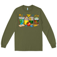Army Green teacher coffee cups tbw Long Sleeve Tee - texasbilliewilder