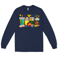 Navy teacher coffee cups tbw Long Sleeve Tee - texasbilliewilder