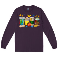 Plum teacher coffee cups tbw Long Sleeve Tee - texasbilliewilder