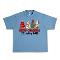 Pebble Blue merry christmas let s play ball baseball Urban Heavy Tee - MaliasSmallBusiness