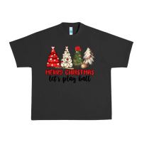 Pigment Black merry christmas let s play ball baseball Urban Heavy Tee - MaliasSmallBusiness