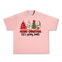 Salmon merry christmas let s play ball baseball Urban Heavy Tee - MaliasSmallBusiness