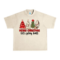 Merry Christmas Let S Play Ball Baseball Urban Heavy Tee | Teevron