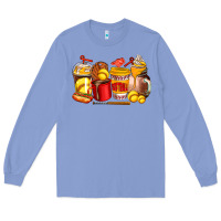 Colony Blue softball coffee cups Long Sleeve Tee - AdoDesignShop