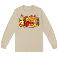 Mushroom softball coffee cups Long Sleeve Tee - AdoDesignShop