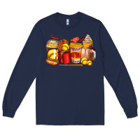 Navy softball coffee cups Long Sleeve Tee - AdoDesignShop