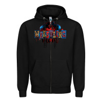 Black wrestling mom Zipper Hoodie - Zillion Design Studio
