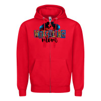 Red wrestling mom Zipper Hoodie - Zillion Design Studio