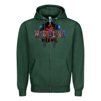 Sports Green wrestling mom Zipper Hoodie - Zillion Design Studio