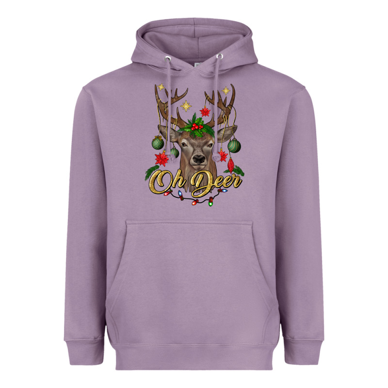Oh Deer Christmas Heavyweight Hoodie by BundleAndBundleShop | Teevron