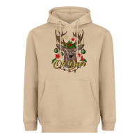 Mushroom oh deer Christmas Heavyweight Hoodie - BundleAndBundleShop