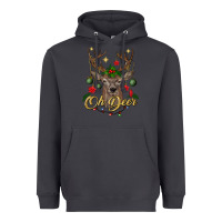 Smoke oh deer Christmas Heavyweight Hoodie - BundleAndBundleShop