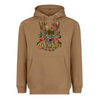 Toasted Coconut oh deer Christmas Heavyweight Hoodie - BundleAndBundleShop