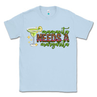 Dusty Blue mamacita needs a margarita mothers day Classic Tee - texasbilliewilder