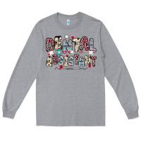 Heather Grey dental assistant Long Sleeve Tee - Zillion Design Studio