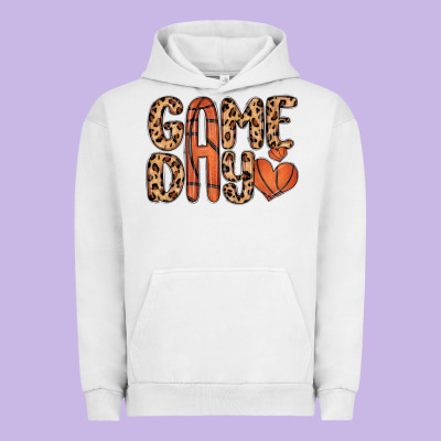 Game Day Basketball Urban Hoodie Designed By Maliassmallbusiness