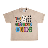 French Oak the birthday dude Urban Heavy Tee - MaliasSmallBusiness