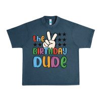 Midnight Navy the birthday dude Urban Heavy Tee - MaliasSmallBusiness