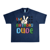 Navy the birthday dude Urban Heavy Tee - MaliasSmallBusiness