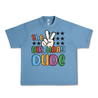 Pebble Blue the birthday dude Urban Heavy Tee - MaliasSmallBusiness