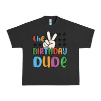 Pigment Black the birthday dude Urban Heavy Tee - MaliasSmallBusiness