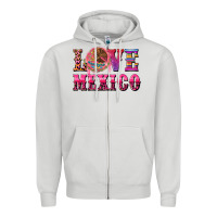 Dove Grey love mexico Zipper Hoodie - CTS Tumbler Store