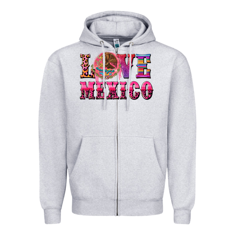 Love Mexico Zipper Hoodie by CTS Tumbler Store | Teevron