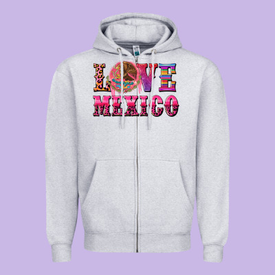 Love Mexico Zipper Hoodie Designed By Cts Tumbler Store