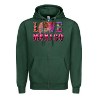 Sports Green love mexico Zipper Hoodie - CTS Tumbler Store