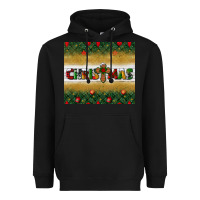 Black Christmas with cross Heavyweight Hoodie - BundleAndBundleShop