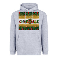 Christmas With Cross Heavyweight Hoodie | Teevron