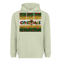 Matcha Christmas with cross Heavyweight Hoodie - BundleAndBundleShop