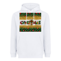 White Christmas with cross Heavyweight Hoodie - BundleAndBundleShop